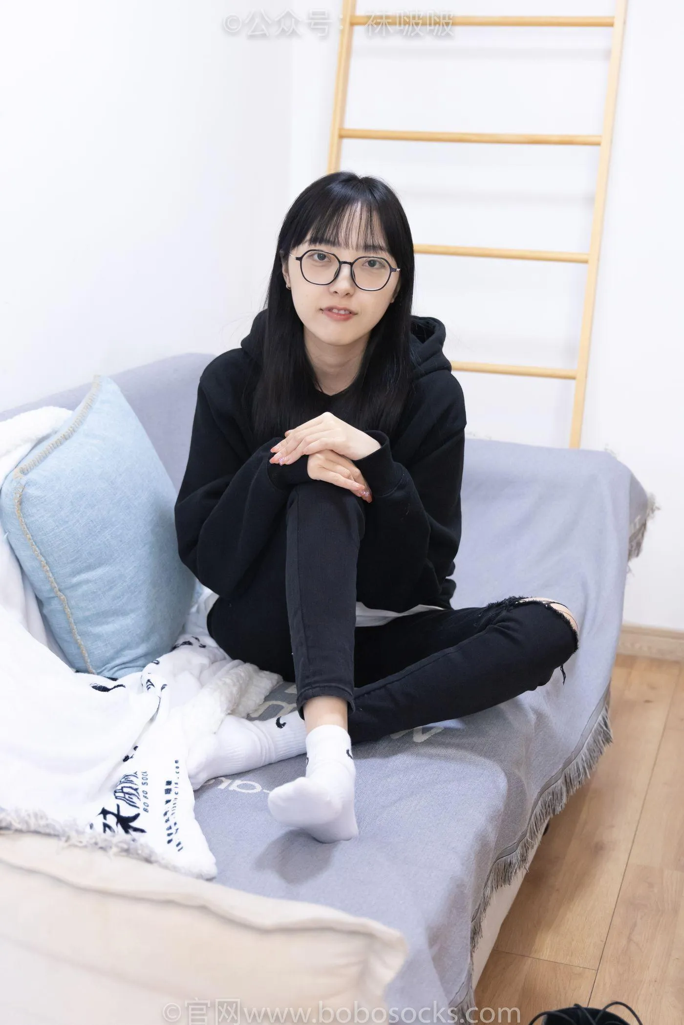 [BoBoSocks袜啵啵]NO.061 稚予-短靴、白棉袜、裸足 [145P]插图9